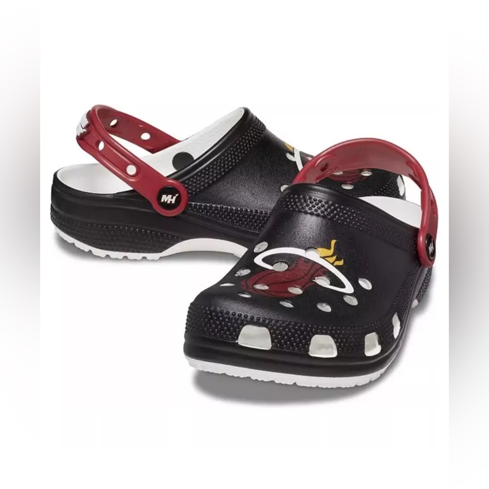 Crocs NBA Miami Heat Classic Clogs Men's Size 11‎ 208861-001 NEW